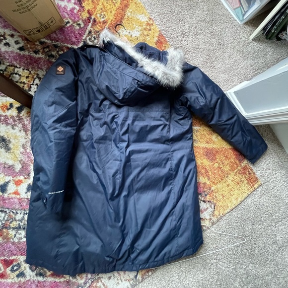 Columbia Women’s Suttle mountain navy long insulated jacket size 2X - Picture 10 of 13